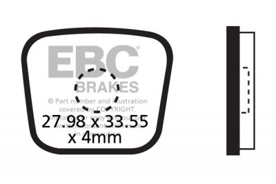 CFA278 EBC BRAKES Organic тормозные колодки 