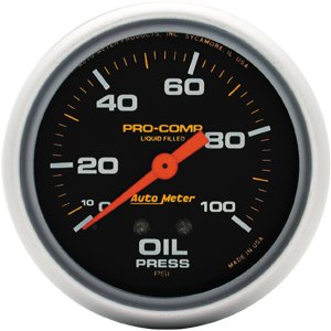 2-5/8" Давление масла, 0-100 PSI, MECH AUTO METER #5421 Oil Pressure