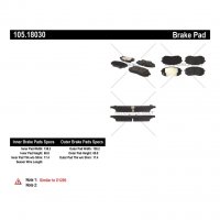 105.18030 Тормозные колодки Posi-Quiet Ceramic HYUNDAI