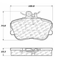 105.06450 Тормозные колодки Posi-Quiet Ceramic MERCEDES-BENZ