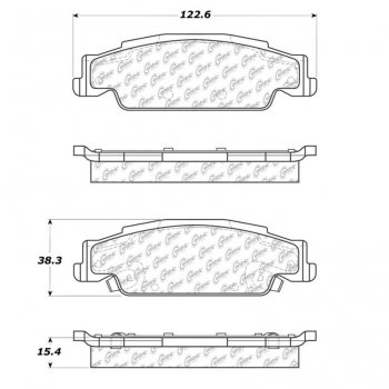 106.09220 Тормозные колодки PosiQuiet Extended Wear CADILLAC, PONTIAC ; CADILLAC/CTS; CADILLAC/STS; PONTIAC/GRAND