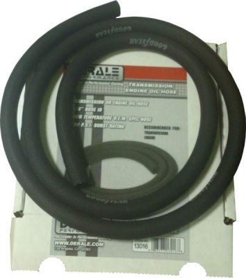 13016 DERALE 3/8"x5' высокотемпературный шланг Transmission or engine oil hose