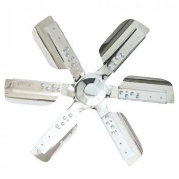 17217 DERALE Вентилятор Heavy Duty стальной хром - Standard Rotation 17" Improves performance and mileage