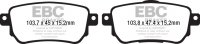 DP22219 EBC Brakes Greenstuff тормозные колодки зад RENAULT Kadjar, Koleos
