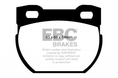 DP51033NDX EBC Brakes Bluestuff NDX Тормозные колодки зад LAND ROVER Defender 110/130 выпуска 1999-2006 года