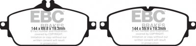 DPX2208 EBC Brakes Ultimax2 Тормозные колодки MERCEDES-BENZ C-Class (W205), E выпуска 2014-2023 года