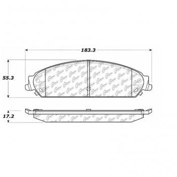 106.10580 Тормозные колодки PosiQuiet Extended Wear CHRYSLER, DODGE перед Подходят для: