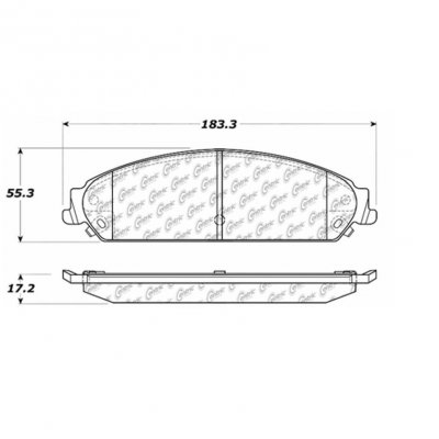 106.10580 Тормозные колодки PosiQuiet Extended Wear CHRYSLER, DODGE перед Подходят для: