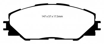 DP1792 EBC Brakes Ultimax тормозные колодки передние TOYOTA Auris, Mirai, Prius выпуска 2006-2023 года
