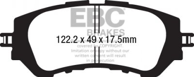 DPX2230 EBC Brakes Ultimax2 Тормозные колодки перед  TOYOTA Yaris выпуска 2013-2019 года