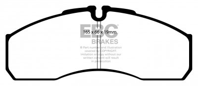 DPC850 EBC Heavy Duty Carbon колодки перед IVECO, MERCEDES-BENZ, RENAULT 