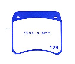 DP5128NDX EBC Brakes Bluestuff Тормозные колодки зад NISSAN Pick Up выпуск 1962-1986 года