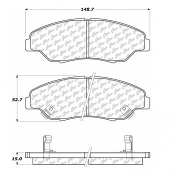 104.07740 Тормозные колодки Posi-Quiet Metallic KIA ; KIA/SPORTAGE