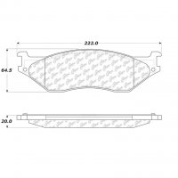 106.10660 Тормозные колодки PosiQuiet Extended Wear FORD зад., перед