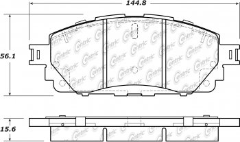 102.20060 Тормозные колодки C-TEK Metallic TOYOTA HILUX перед 