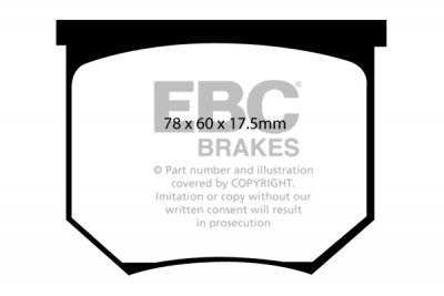 DP5035NDX EBC Brakes Bluestuff NDX Тормозные колодки передние LOTUS Elite выпуска 1958-1960 года