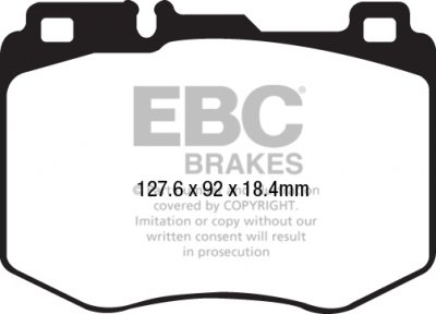 DPX2210 EBC Brakes Ultimax2 Тормозные колодки MERCEDES-BENZ C-Class (W205), E выпуска 2015-2023 года