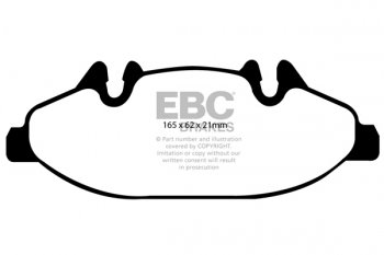 DP1553 EBC Brakes Ultimax2 Тормозные колодки перед  MERCEDES-BENZ Viano, Vito выпуска 2003-2014 года