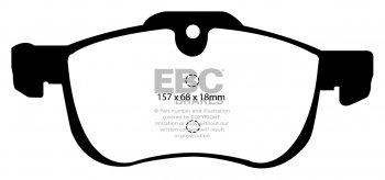 DP21219 EBC Brakes Greenstuff тормозные колодки передние MG 6, ZT; ROVER 75 для машин выпуска 1999-2016 года