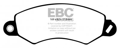 DPC1919 EBC Heavy Duty Carbon колодки перед LDV 