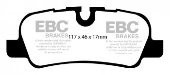 DP31542C EBC Brakes Redstuff Тормозные колодки зад. LAND ROVER RANGE ROVER, SPORT 