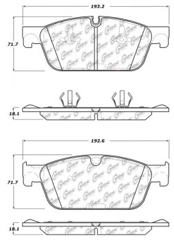 104.16361 Тормозные колодки Posi-Quiet Metallic MERCEDES-BENZ перед 
