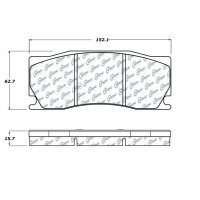 104.13550 Тормозные колодки Posi-Quiet Metallic JAGUAR