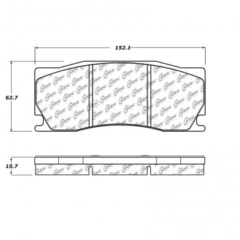 104.13550 Тормозные колодки Posi-Quiet Metallic JAGUAR 