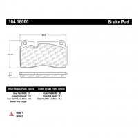 104.16000 Тормозные колодки Posi-Quiet Metallic AUDI