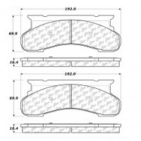 106.04500 Тормозные колодки PosiQuiet Extended Wear