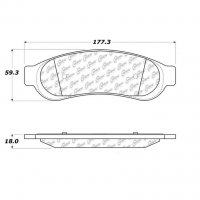 106.10670 Тормозные колодки PosiQuiet Extended Wear