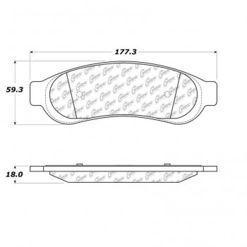 106.10670 Тормозные колодки PosiQuiet Extended Wear 
