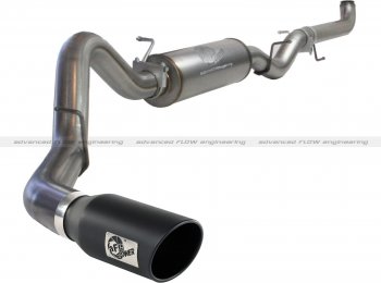 49-44017-B Afe Power Выхлопная система от Down-Pipe (DP-Back) 4.0" DP-Back GM Dsl Trk 07.5-10 V8-6.6L насадка черная 