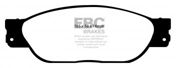DP21220/2 EBC Brakes Greenstuff тормозные колодки перед. JAGUAR S-Type, XJ выпуска 2002-2006 года