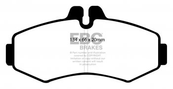 DPC1292 EBC Heavy Duty Carbon колодки перед MERCEDES-BENZ 