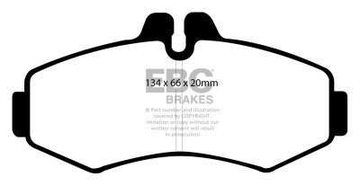 DPC1292 EBC Heavy Duty Carbon колодки перед MERCEDES-BENZ 