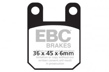 FA115TT EBC BRAKES Organic тормозные колодки ALFER, APRILIA, BETA, BULTACO, C H RACING, C.Z./JAWA, CAGIVA, CPI, DAELIM, DERBI, DUCATI, EXPLORER, FACTORY, FANTIC, FB MINARELLI, GARELLI, GAS-GAS, GILERA, HONDA DALL-ARA, HONDA-HM, HRD, HUSQVARNA, ITALJET, J. 1985-2012 года выпуска