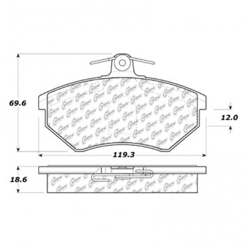 104.07800 Тормозные колодки Posi-Quiet Metallic AUDI ; AUDI/5000; AUDI/5000; AUDI/80