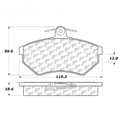 104.07800 Тормозные колодки Posi-Quiet Metallic AUDI ; AUDI/5000; AUDI/5000; AUDI/80