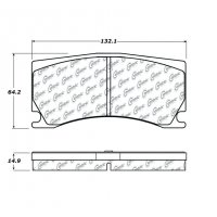 104.13560 Тормозные колодки Posi-Quiet Metallic JAGUAR