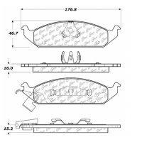 105.06500 Тормозные колодки Posi-Quiet Ceramic CHRYSLER