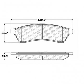 105.10300 Тормозные колодки Posi-Quiet Ceramic CHEVROLET, SUZUKI 