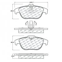 105.13411 Тормозные колодки Posi-Quiet Ceramic
