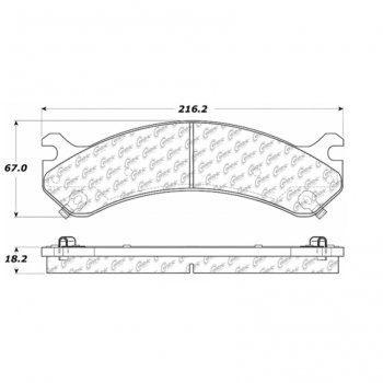 106.07840 Тормозные колодки PosiQuiet Extended Wear CADILLAC, CHEVROLET, GMC перед ; CADILLAC/DEVILLE; CADILLAC/DTS; CADILLAC/DEVILLECONCOURS; CHEVROLET/AVALANCHE2500