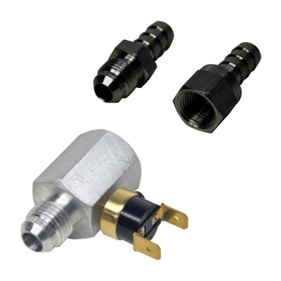 13021 DERALE Термостат "проходной" -6AN температура включения 82°C