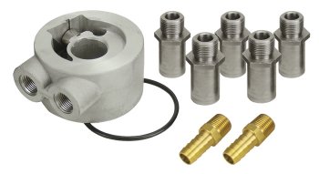 15702 DERALE Отвод масла с антиоттоком тип B проставка под масло фильтр