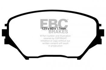 DP1402 EBC Brakes Ultimax2 тормозные колодки TOYOTA Rav 4 выпуска 2000-2006 года