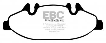 DPC1553 EBC Heavy Duty Carbon колодки перед MERCEDES-BENZ 