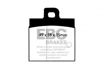 DP192  EBC Brakes Ultimax2 Тормозные колодки зад. ALFA ROMEO Alfasud выпуска 1987 — 1989 года