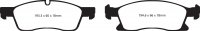 DP41871R EBC Brakes Yellowstuff Тормозные колодки перед DODGE Durango; JEEP Grand Cherokee; MERCEDES-BENZ GL, GLE , GLE Coupe, GLS, M